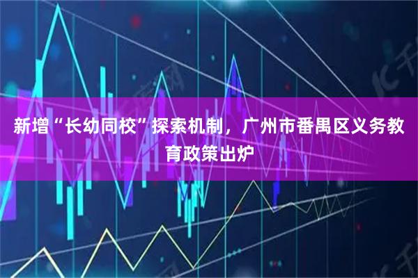 新增“长幼同校”探索机制，广州市番禺区义务教育政策出炉
